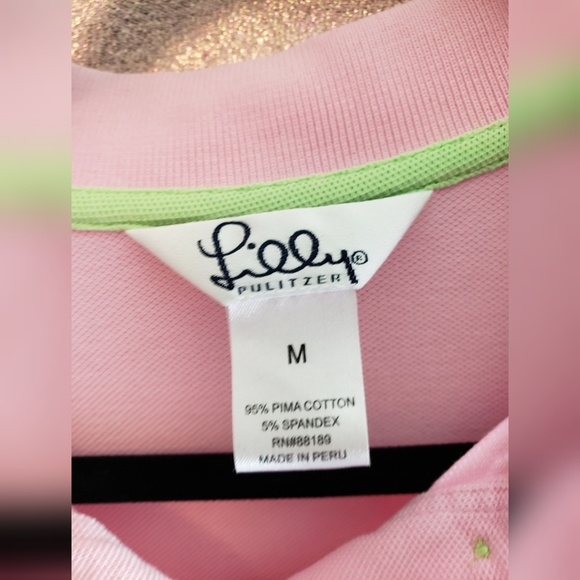 Lilly Pulitzer Pink Polo Medium - Picture 4 of 7